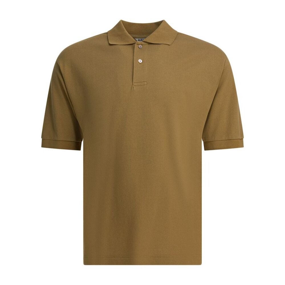 Auralee Heavy Cotton Polo Shirt Tag Size 4 Men